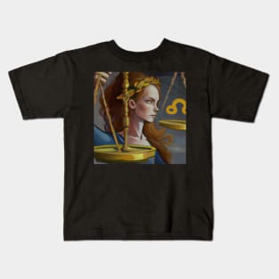 Libra Zodiac Kids T-Shirt